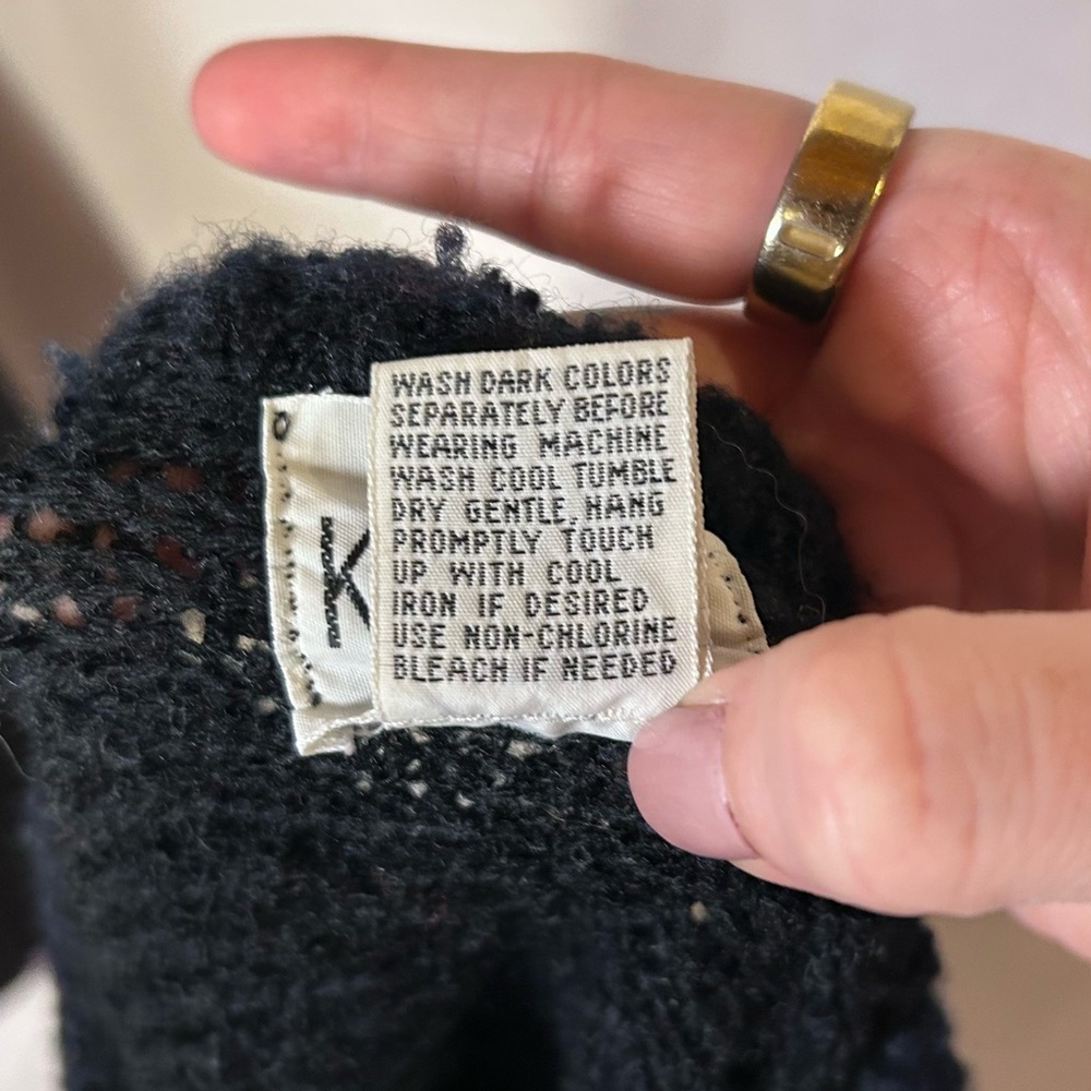 True Vintage 80/90s Koret Fuzzy Colorblock Sweater - Picture 6 of 6